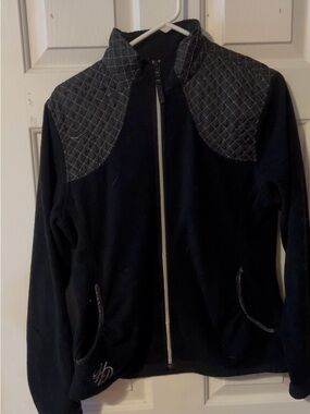Harley Davison Black Quilted-Accent Zip Jacket - Women